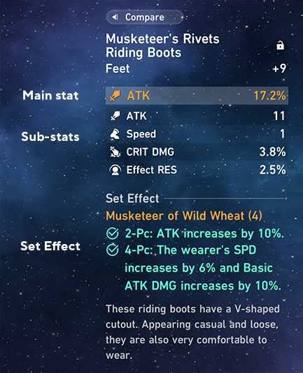 star rail relic stats